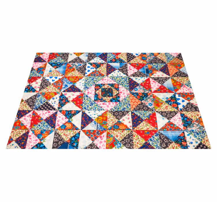 Tyrkisk patchwork etnisk tæppe - TenStickers