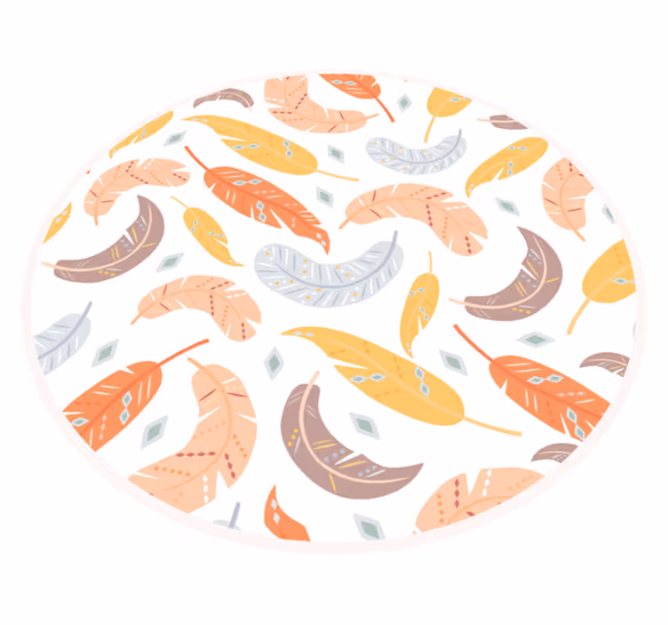Pastelfjer natur tæppe - TenStickers