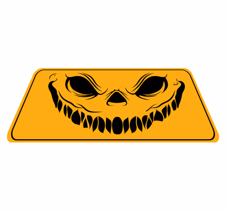 Smiley face skræmmende halloween tæpper - TenStickers