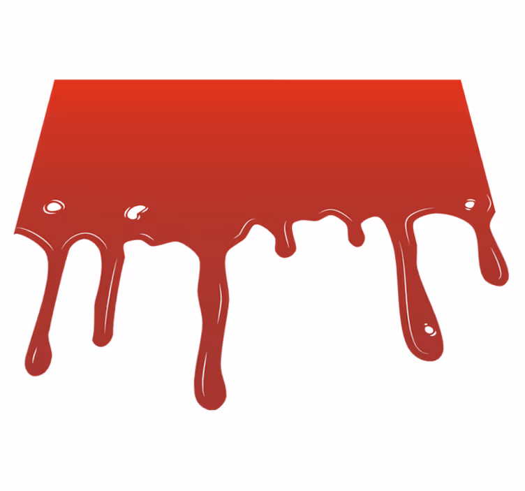 Blodpøl halloween tæpper - TenStickers
