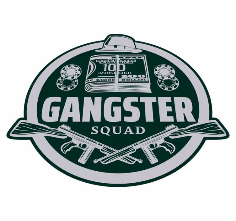 Gangster-hold vintage tæppe - TenStickers