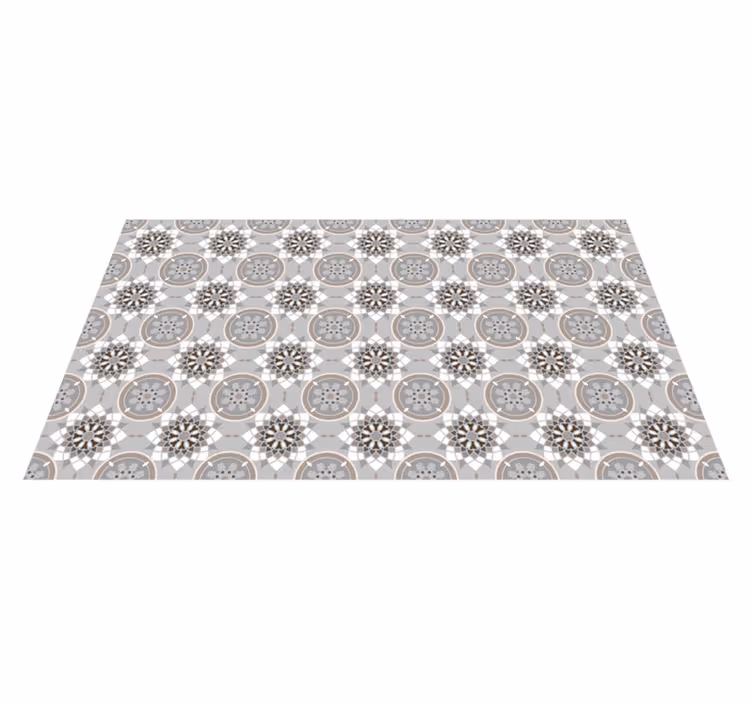 Mosaik kalejdoskop mosaik vinyl tæppe - TenStickers