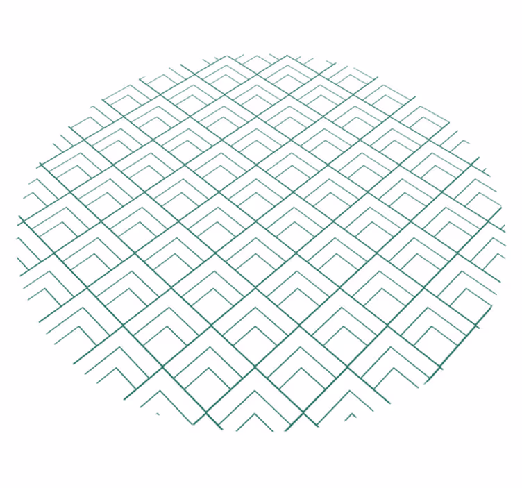 Overlejring af geometriske linjer geometriske vinyl tæppe - TenStickers