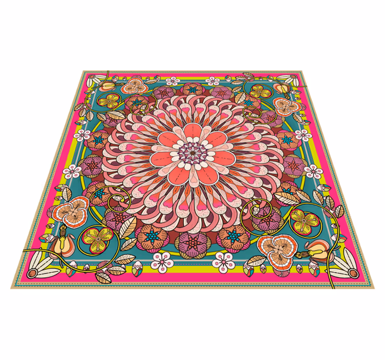 Geometriske farverige mandalaer geometriske tæpper - TenStickers