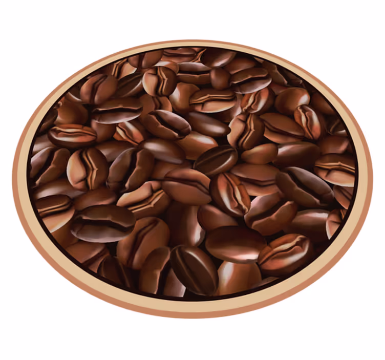 Realistisk kaffemønster køkkenfliser - TenStickers