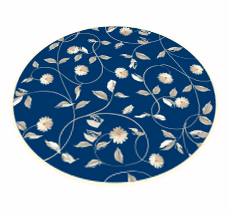 Blomstrende retro blomsterkogegulvfliser - TenStickers