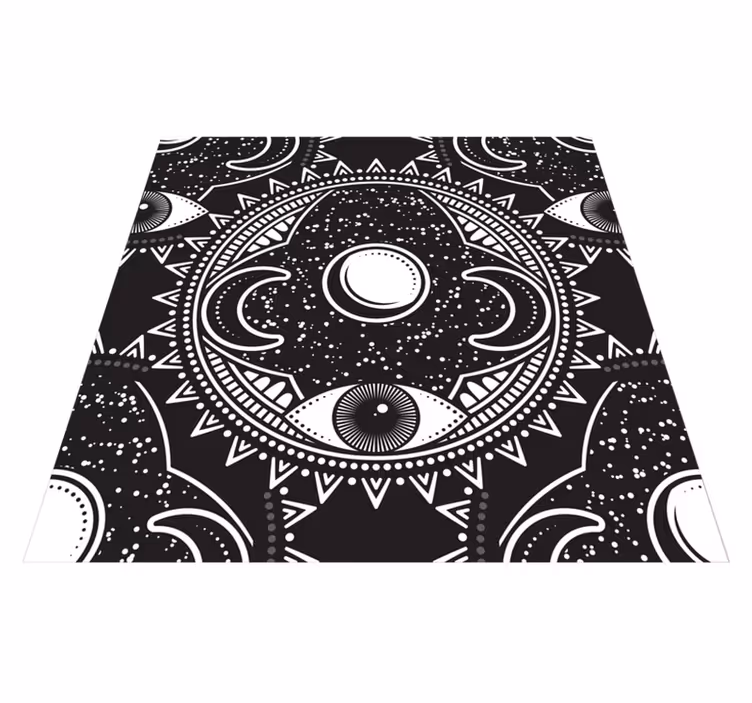 Mandala stjernetegn vinyltæppe - TenStickers