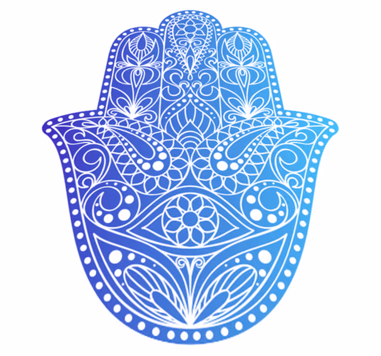 Mandala inspireret indretning mandala vinyl tæppe - TenStickers