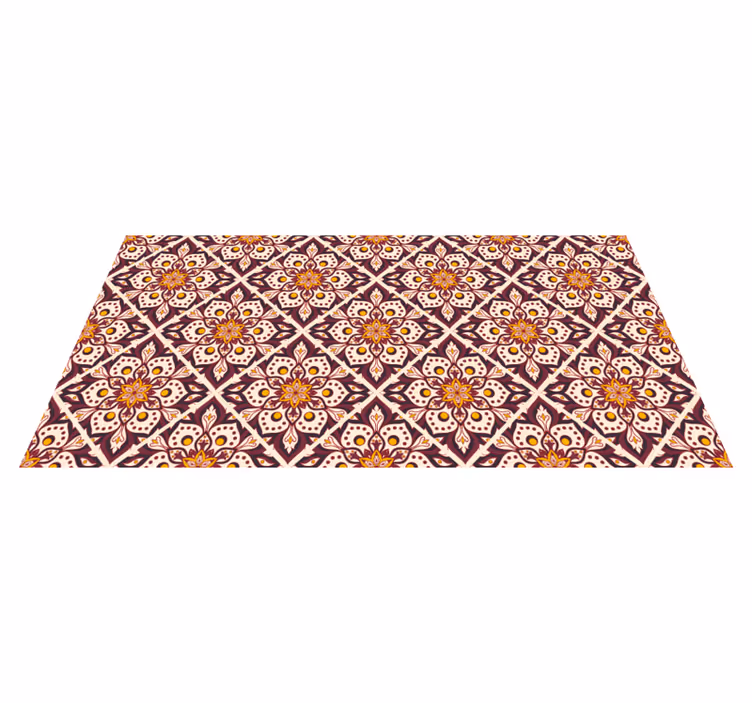 Vintage mandala mønster mandala vinyl tæppe - TenStickers