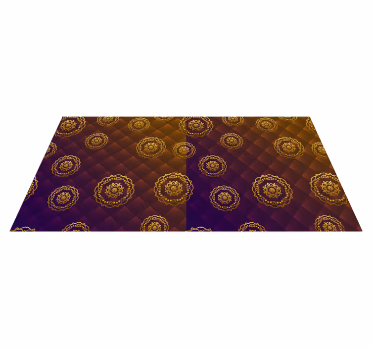 Mandala motiv overlay mandala vinyl tæppe - TenStickers