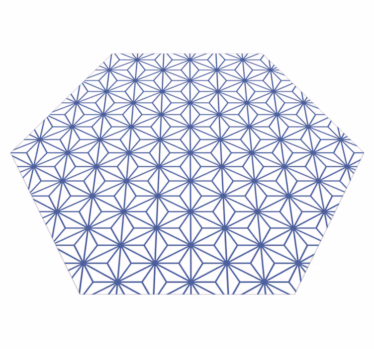 Blå stjerner mosaik gulvfliser - TenStickers