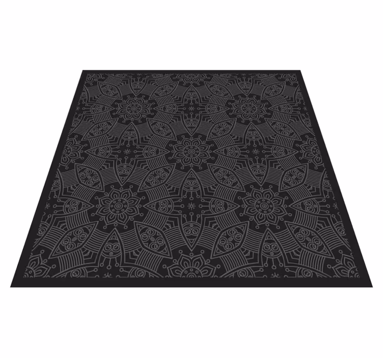 Indviklede mandala mønstre mandala vinyl tæppe - TenStickers