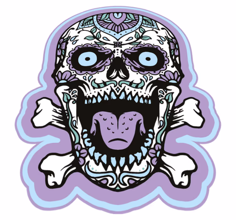 Sukkerkraniedekor vinyltæpper til halloween - TenStickers