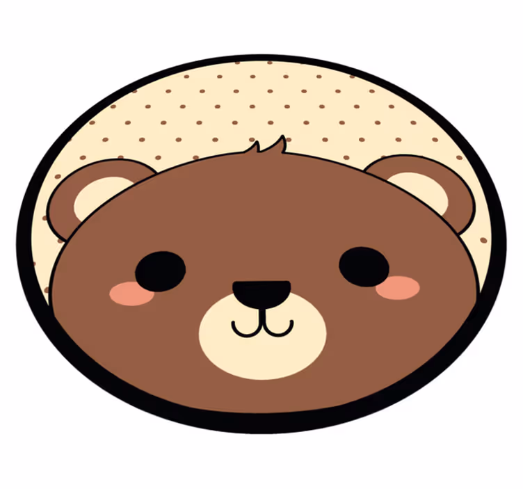 Anime bæver dyr vinyl tæppe - TenStickers