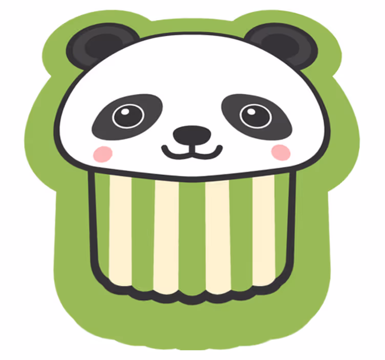 Anime glad panda dyretæppe - TenStickers
