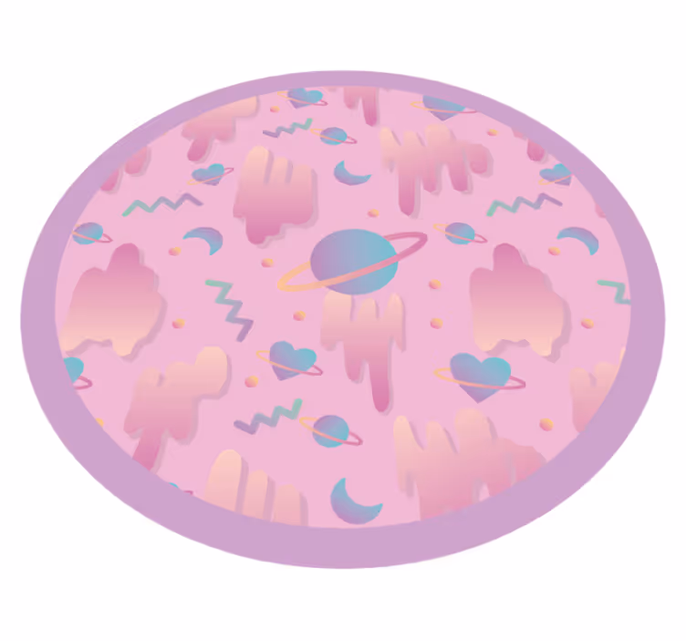 Planetarisk legetid vinyltæpper til babyværelse - TenStickers