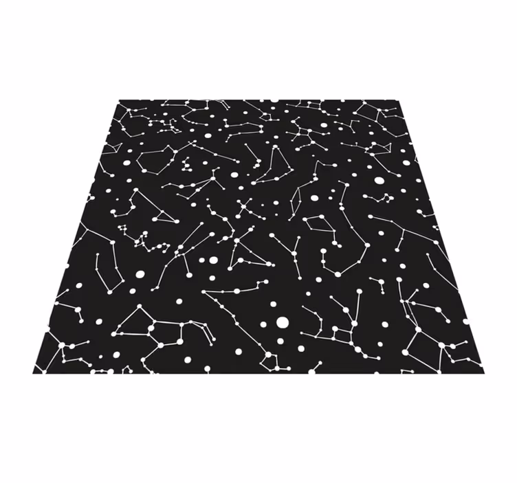 Konstellationstema stjerne vinyl tæppe - TenStickers