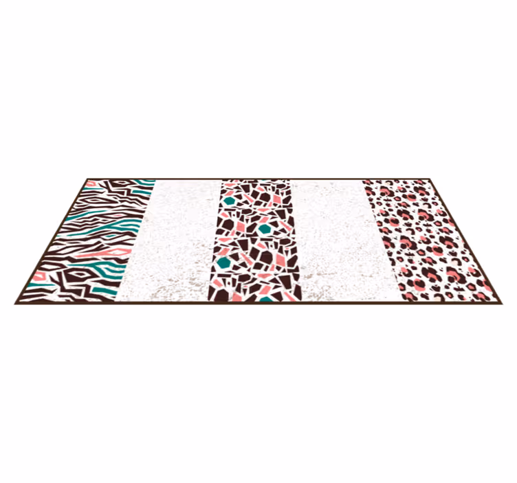 Mosaik mønster fusion mosaik vinyl tæppe - TenStickers