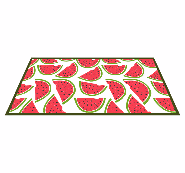 Vinyltæppe med vandmelon-tema - TenStickers
