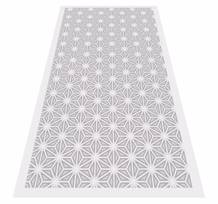 Geometrisk mønster accent geometriske vinyl tæppe - TenStickers