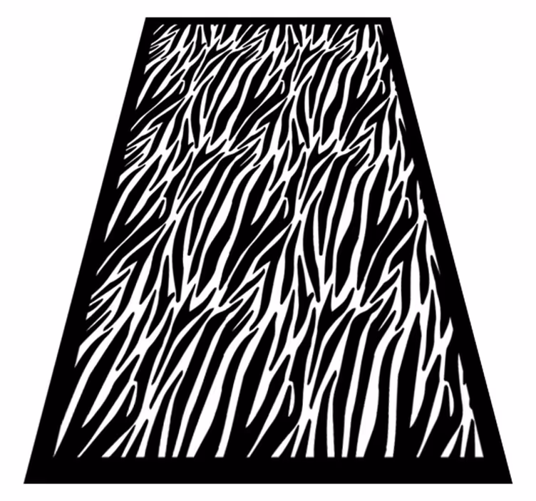 Zebra stribe vinyltæppe med dyreprint - TenStickers