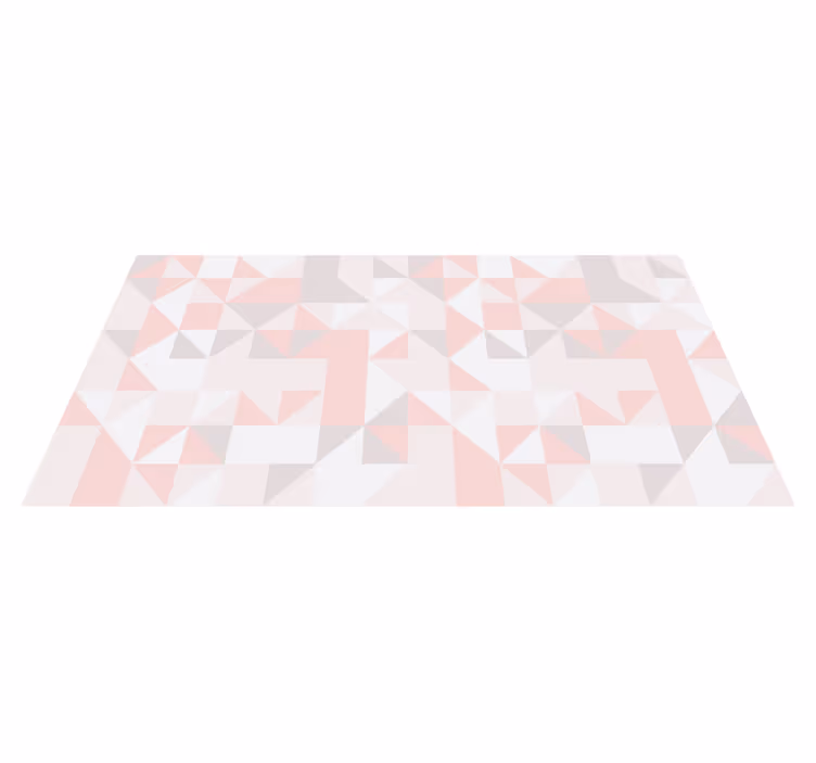 Geometrisk pastel mønster geometriske vinyl tæppe - TenStickers