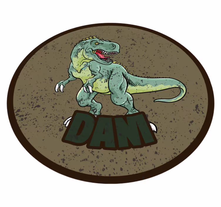 Tirannosaurus rex med personligt navn - TenStickers
