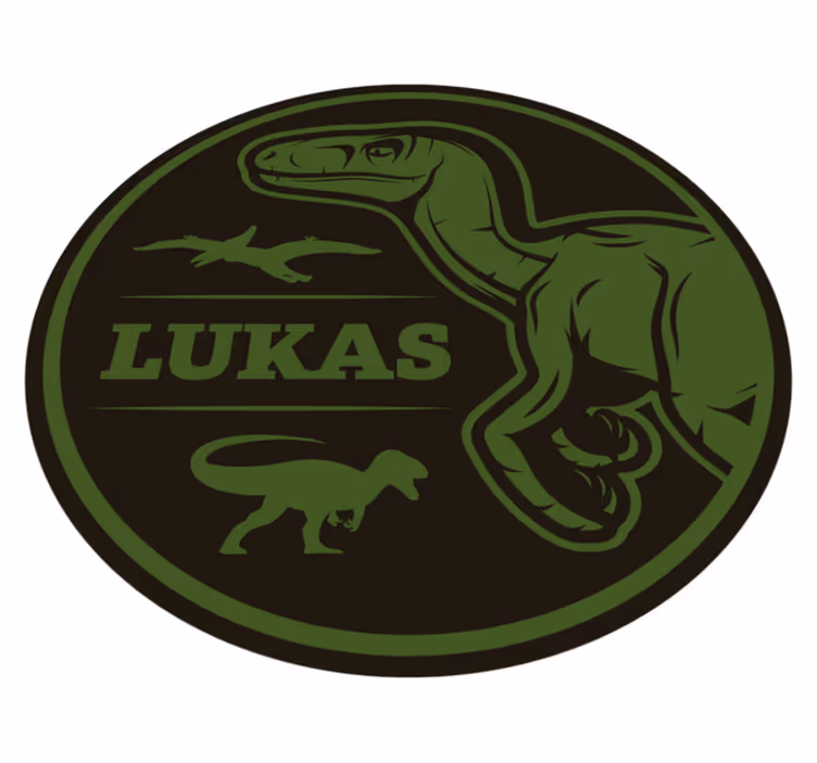 Dinosaur raptor med tekst dyretæppe - TenStickers