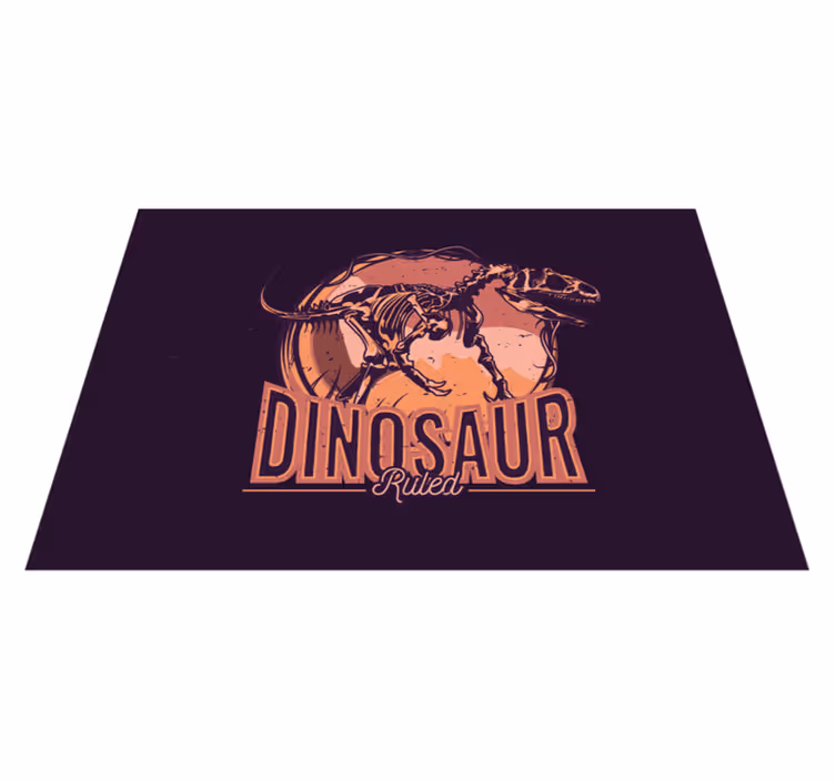 Dinosaur grafisk billede vinyltæpper med dyr - TenStickers