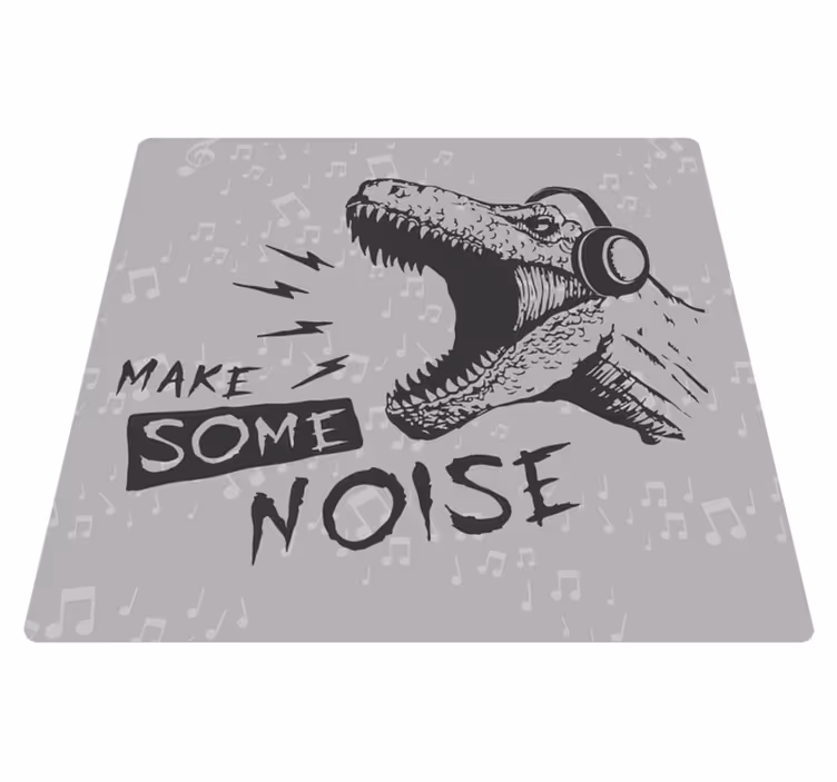 Dynamisk dinosaurlyd vinyl tæppe - TenStickers