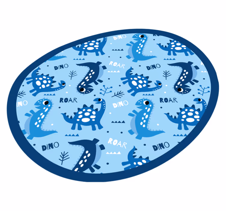 Dinosaur legecirkel vinyl tæppe - TenStickers