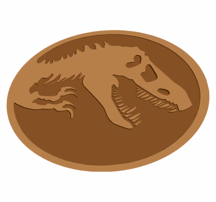 Dinosaur skelet vinyl tæppe - TenStickers