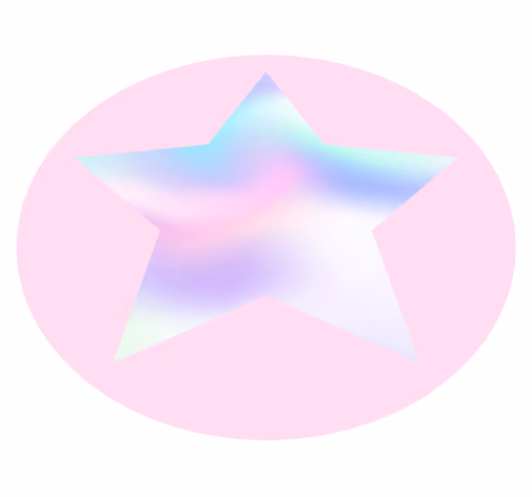 Pastel stjerne gradient stjerne vinyl tæppe - TenStickers