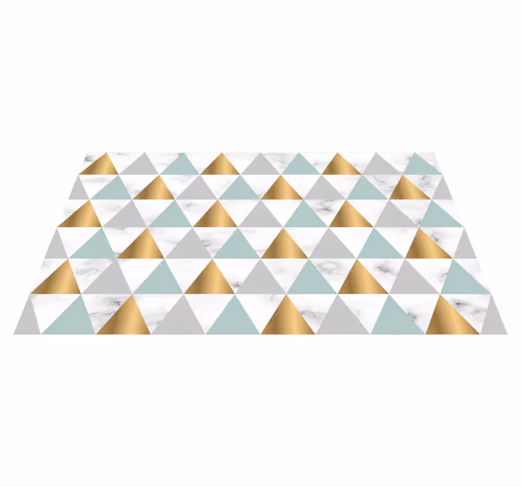 Marmor trekant geometri gang løbere - TenStickers