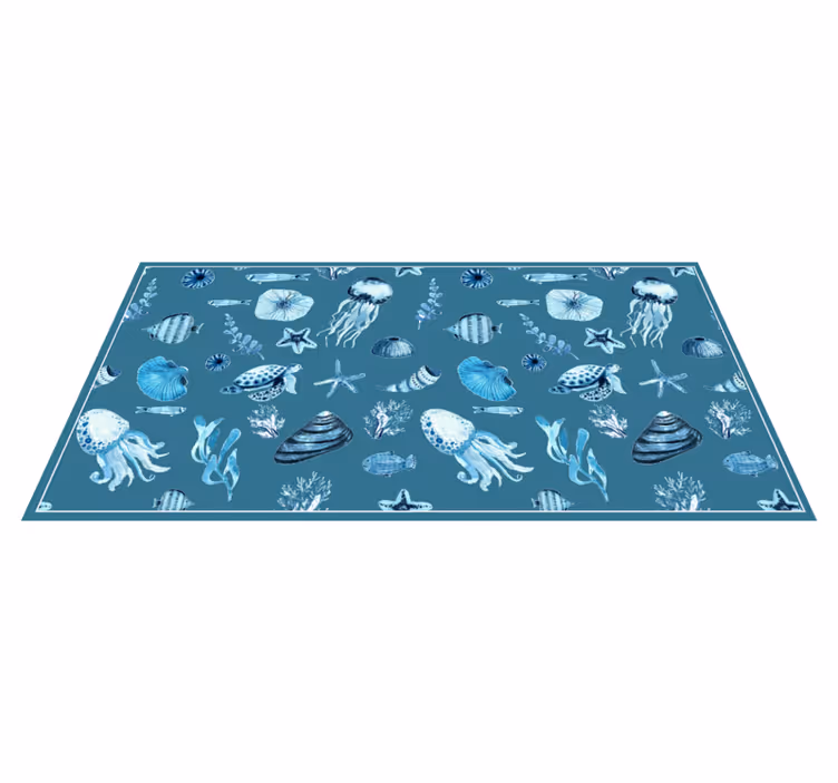 Sea life vinyl løber tæppe - TenStickers
