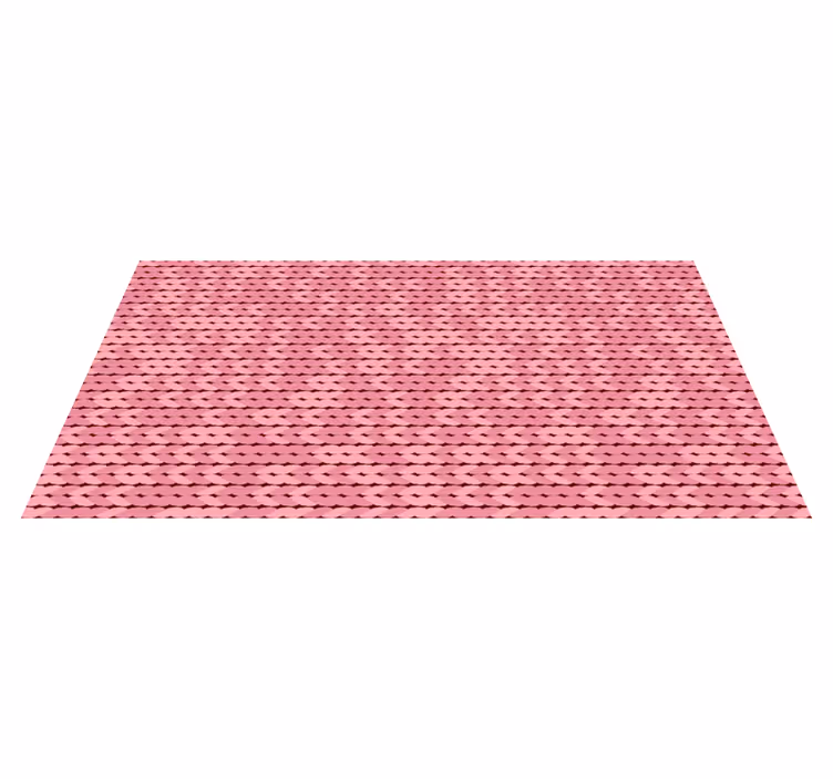 Pink reb minimalt tæppedesign - TenStickers