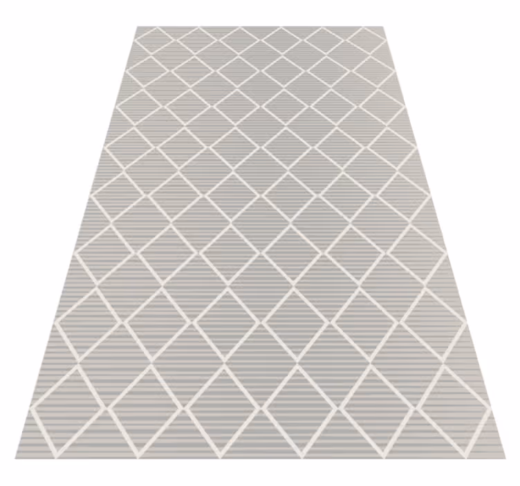 Uregelmæssige grå romber geometriske vinyltæpper - TenStickers