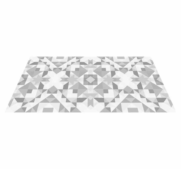 Geometrisk abstrakt geometriske vinyl tæppe - TenStickers