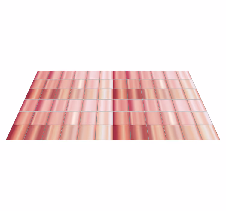 Stål mosaik fliser vinyl gulv fliser tæppe - TenStickers