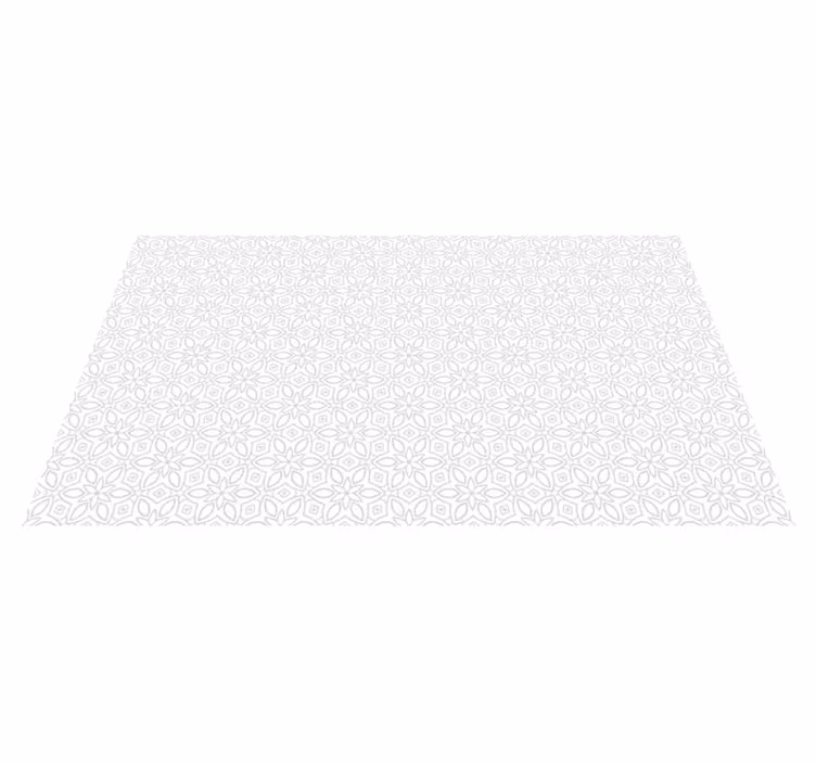 Blomsterhydraulisk flisetæppe - TenStickers
