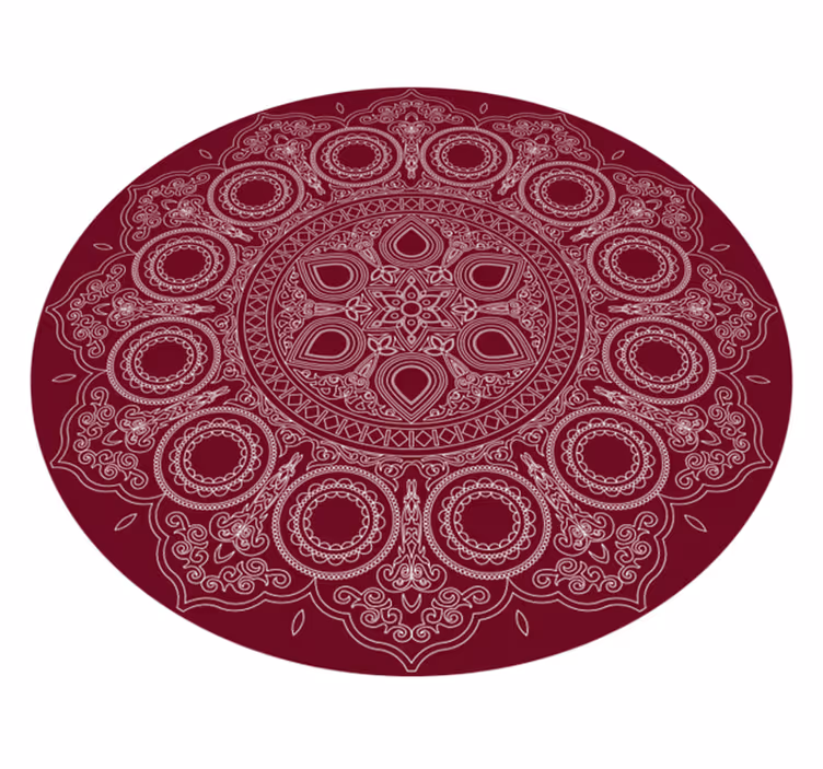 Lotusblomst mandala vinyl tæppe - TenStickers