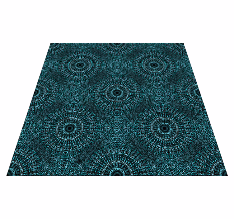 Mandala udstråling mandala vinyl tæppe - TenStickers