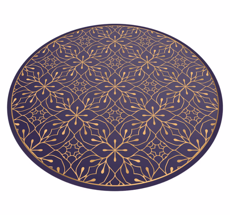 Mandala elegant vintage mandala vinyl tæppe - TenStickers