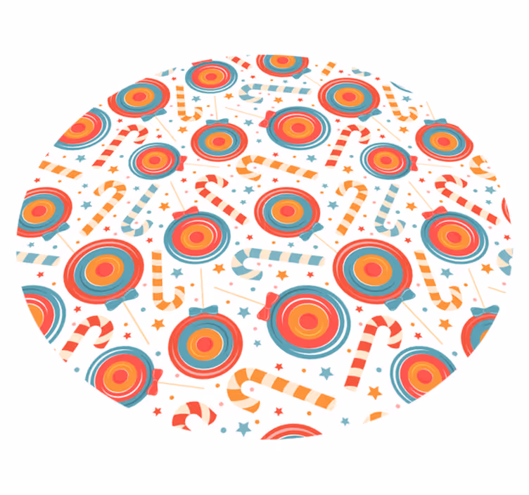 Candyland billeder vinyl tæppe med spil - TenStickers