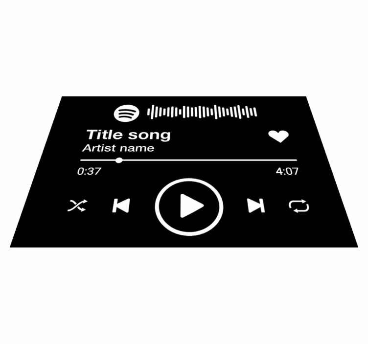 Spotify tekst personlig mat - TenStickers