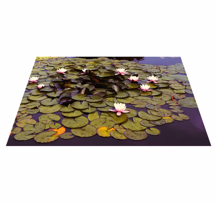 Lilje dam skønhed Blomster og planter vinyltæppe - TenStickers
