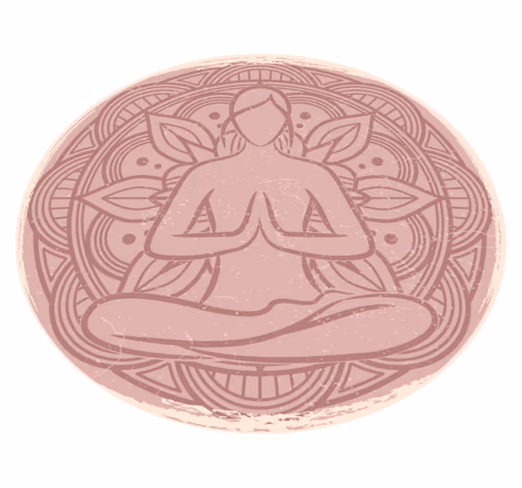 Meditativ mandala mandala vinyl tæppe - TenStickers