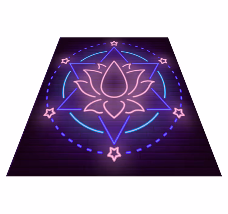 Lotus murstensvæg lys blomstertæppe - TenStickers