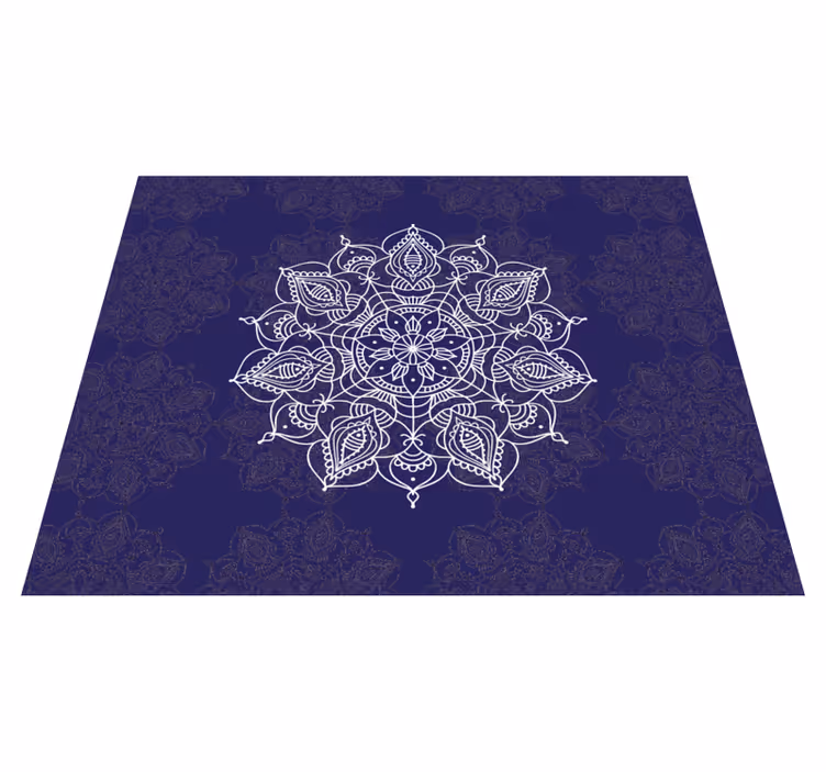 Mandala spirituel lotus mandala vinyl tæppe - TenStickers