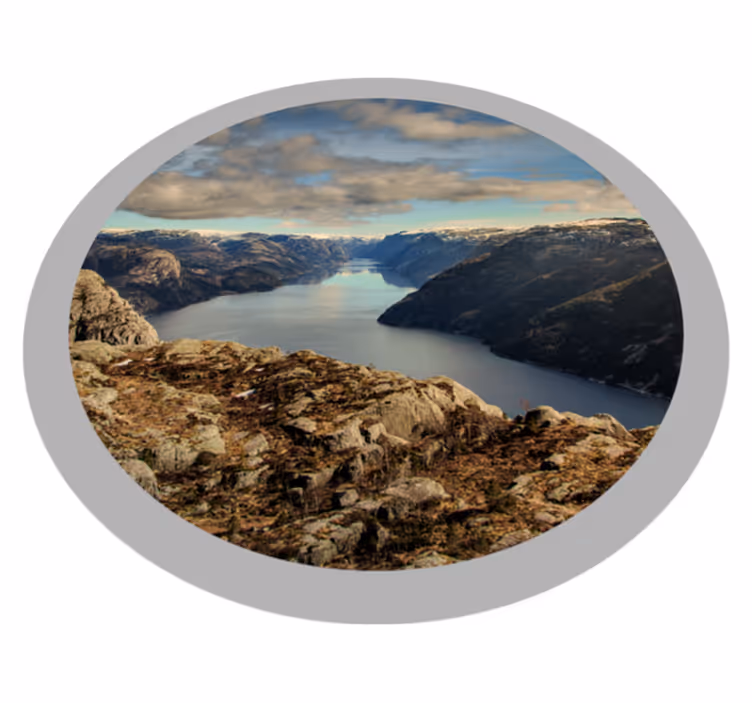 Naturskøn landskabsudsigt natur vinyl tæppe - TenStickers
